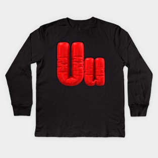 Capital & Simple "U" Letter My Favorite Kids Long Sleeve T-Shirt